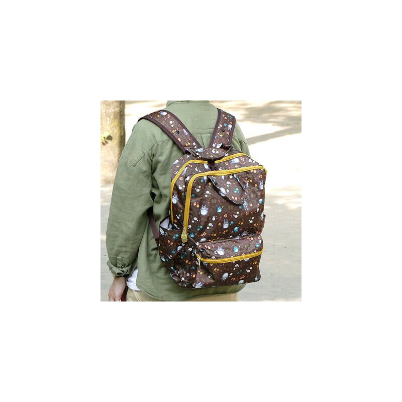 SAC À DOS PLIABLE TOTORO FEUILLES - MON VOISIN TOTORO