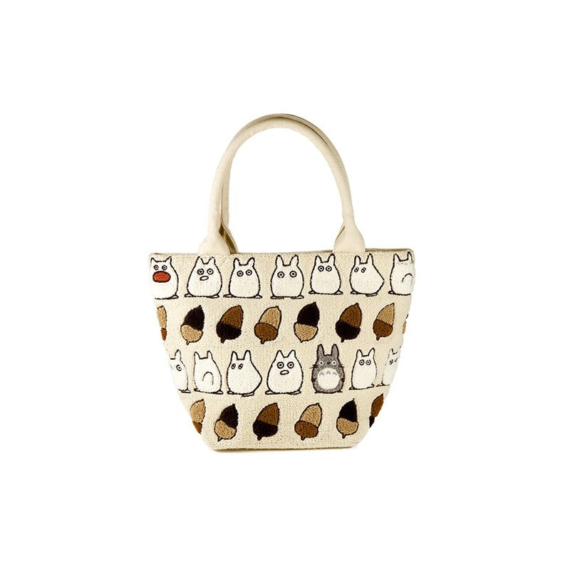SAC BRODE BEIGE TOTORO NOISETTES - MON VOISIN TOTORO