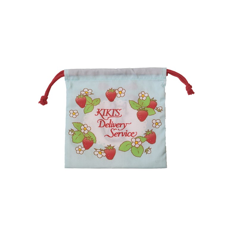 SACOCHE À CORDON JIJI FRAISES 20 X 19 CM - KIKI LA PETITE SORCIÈRE