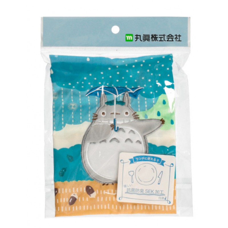 SACOCHE À CORDON TOTORO SOUS LA PLUIE 20 X 19 CM - MON VOISIN TOTORO