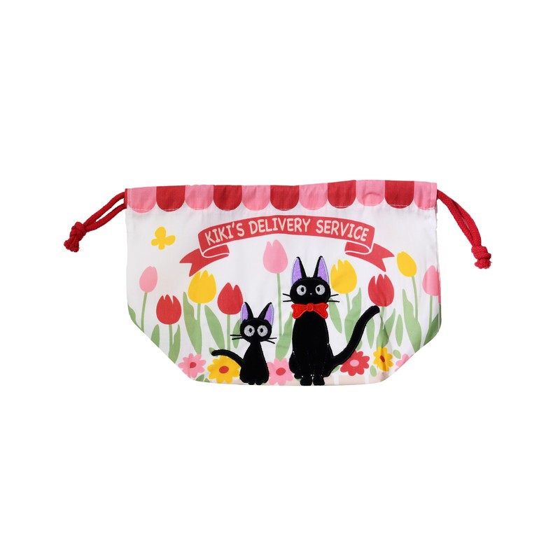 SACOCHE À GOUSSET JIJI ET CHATON 17 X 26 CM - KIKI LA PETITE SORCIÈRE