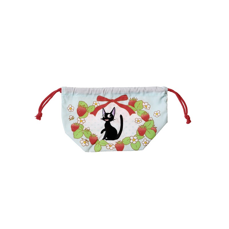 SACOCHE À GOUSSET JIJI FRAISES 17 X 26 CM - KIKI LA PETITE SORCIÈRE