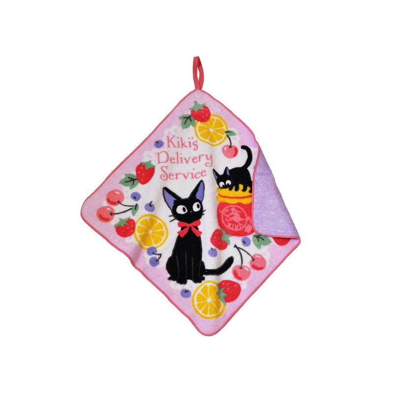 SERVIETTE À PASSANT JIJI CONFITURES FRUITS - KIKI LA PETITE SORCIÈRE