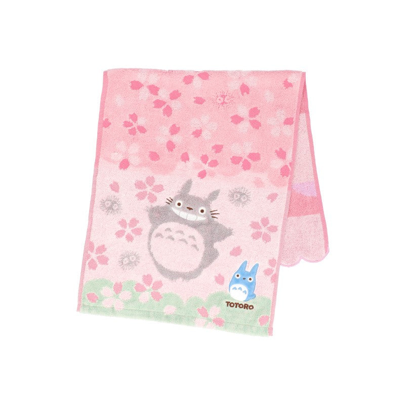 SERVIETTE CERISIERS EN FLEURS 34X80 CM - MON VOISIN TOTORO