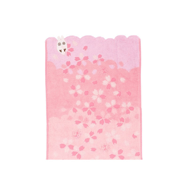 SERVIETTE CERISIERS EN FLEURS 34X80 CM - MON VOISIN TOTORO