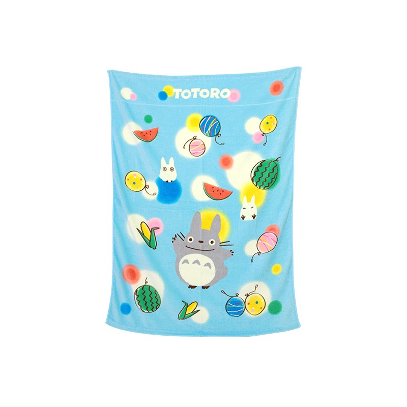 SERVIETTE DE PLAGE VACANCES D'ÉTÉ 85 X 115 CM - MON VOISIN TOTORO
