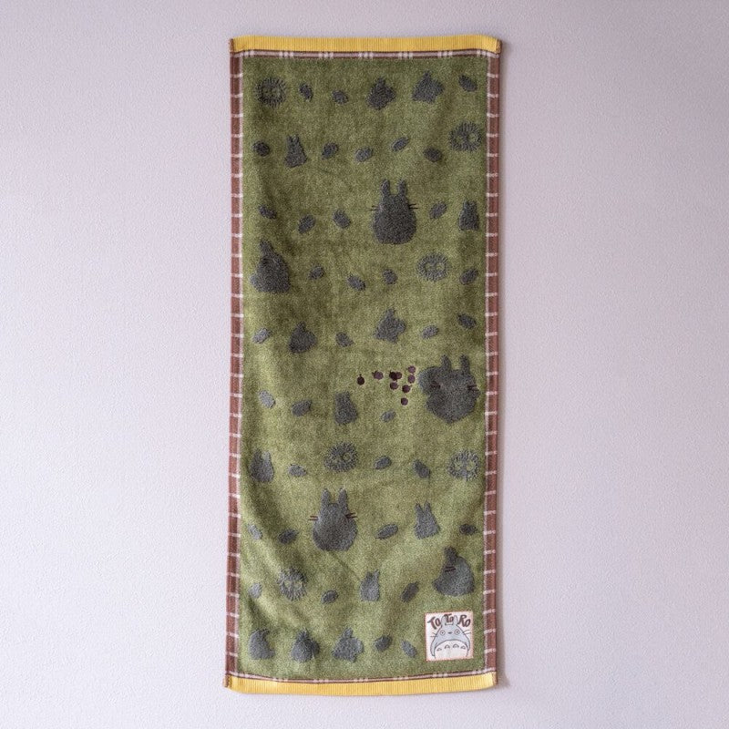 SERVIETTE VERT AUTOMNE 34X80 CM - MON VOISIN TOTORO