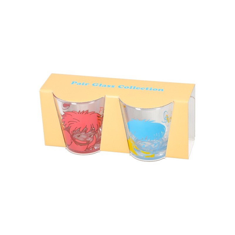 SET 2 VERRES PONYO & SOSUKE - PONYO SUR LA FALAISE