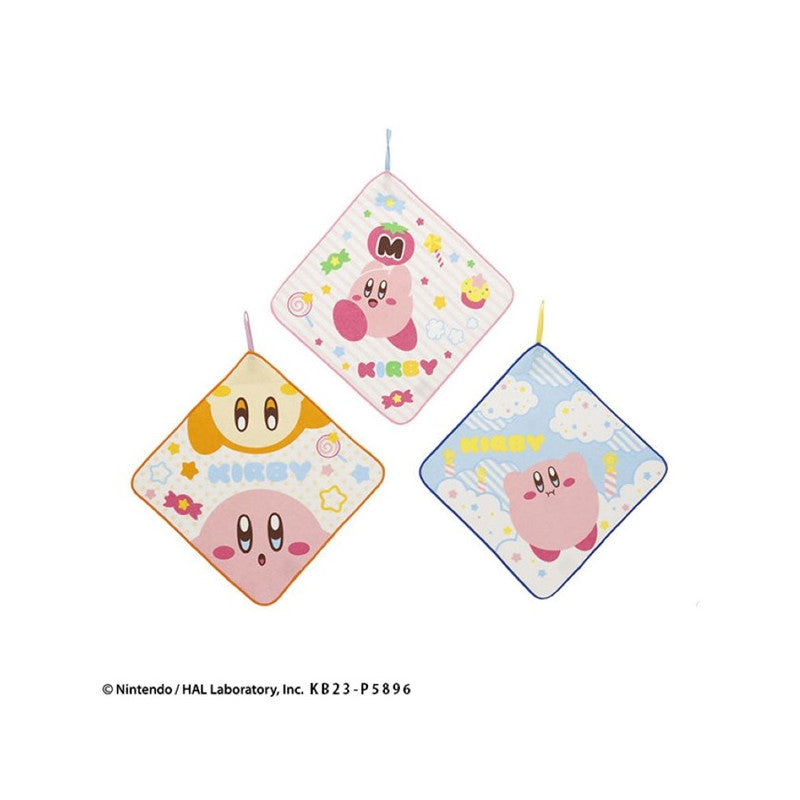 SET DE 3 SERVIETTES KIRBY THE STAR WAKU WAKU 28X28 CM - KIRBY