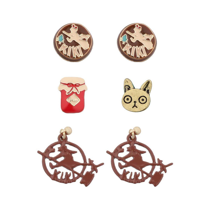 SET DE 6 BOUCLES D’OREILLES CLIP KIKI - KIKI LA PETITE SORCIÈRE