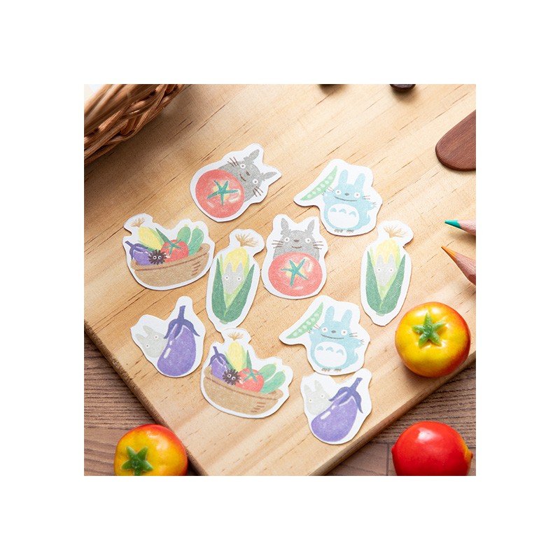 SET DE STICKERS BREAK TIME LÉGUMES - MON VOISIN TOTORO