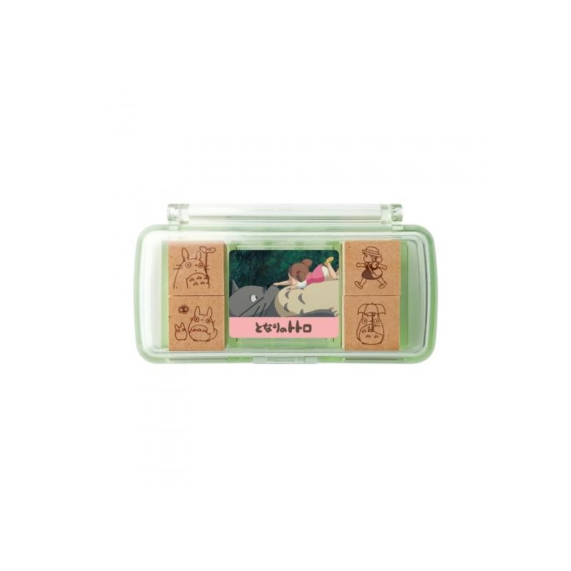 SET DE TAMPONS ROUGE TOTORO & MEI - MON VOISIN TOTORO