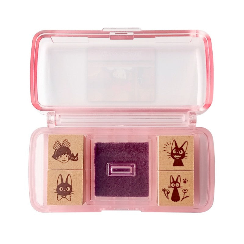 Ghibli - Kiki la petite sorcière - Set de Tampons Violet "Kiki et Jiji"