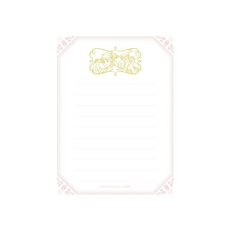 SET PAPIER À LETTRE FLEURS - LE CHÂTEAU AMBULANT