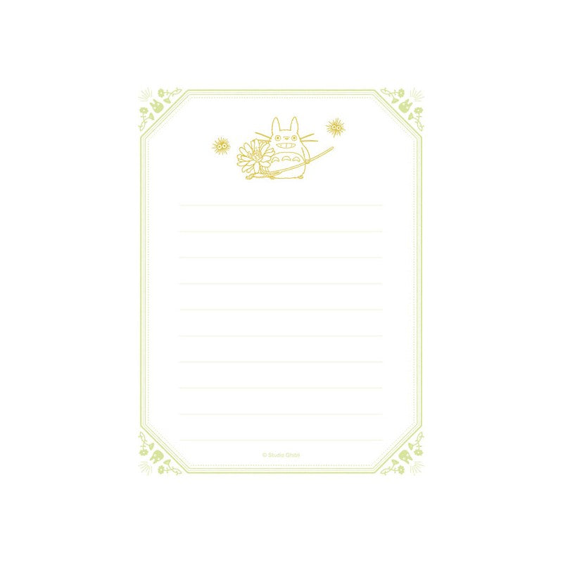 SET PAPIER À LETTRE FLEURS - MON VOISIN TOTORO