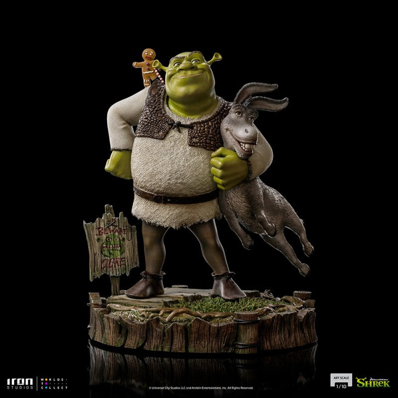 SHREK DONKEY AND THE GINGERBREAD - DELUXE ART SCALE 1/10