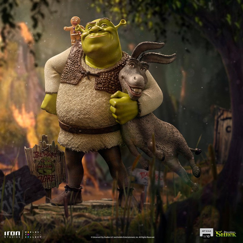 SHREK DONKEY AND THE GINGERBREAD - DELUXE ART SCALE 1/10