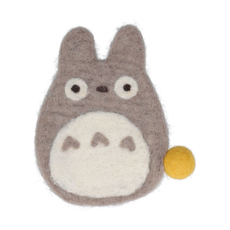 SOUS-VERRE FAIT MAIN EN LAINE TOTORO GRIS - MON VOISIN TOTORO