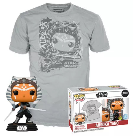 Funko Pop! & Tee: Star Wars: Ahsoka - Ahsoka Tano (Glow in the dark) - S