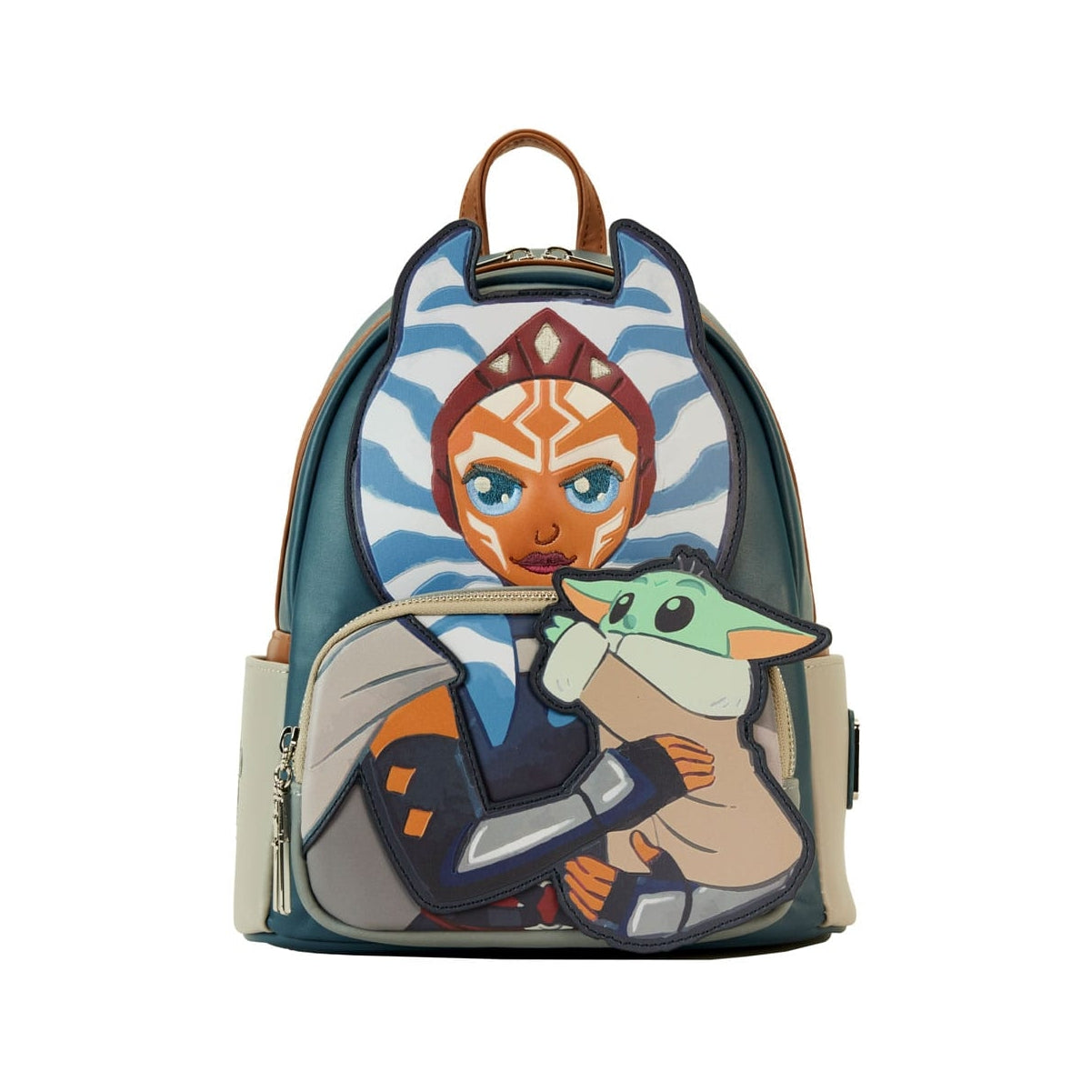 Loungefly: Star Wars: The Mandalorian - Ahsoka Holding Grogu Mini Backpack
