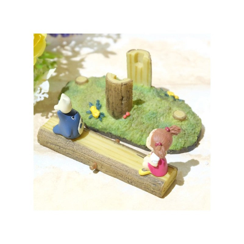 STATUE BALANCOIRE MEI ET TOTORO BLEU ET BLANC - MON VOISIN TOTORO