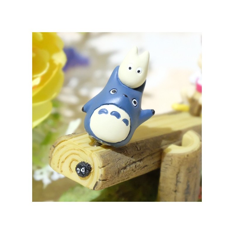 STATUE BALANCOIRE MEI ET TOTORO BLEU ET BLANC - MON VOISIN TOTORO