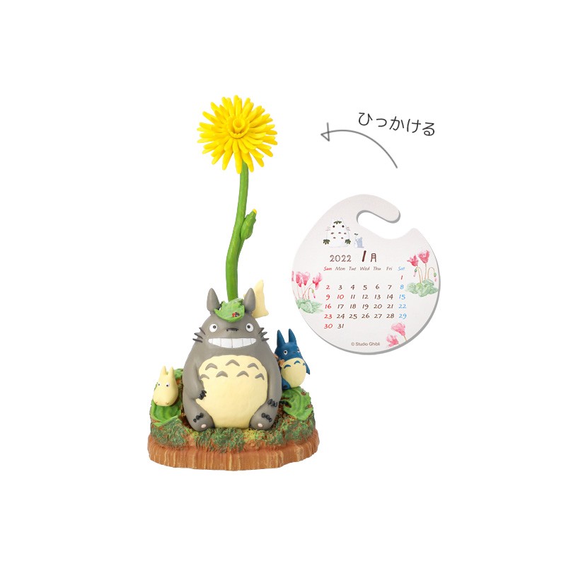 STATUE TOTORO ET SES AMIS SOUS UN PISSENLIT - MON VOISIN TOTORO