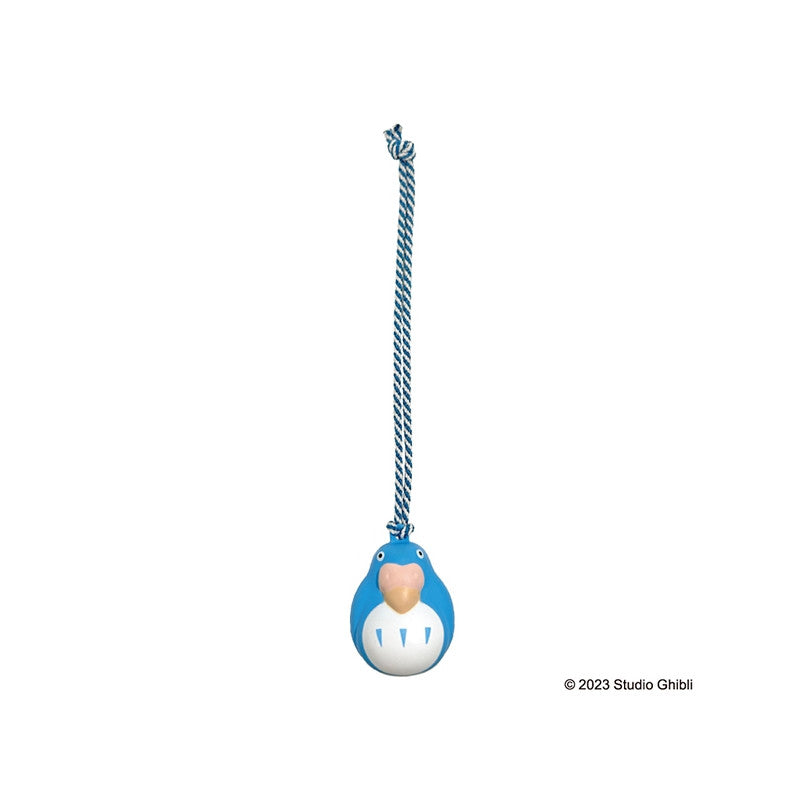 STRAP CLOCHETTE NETSUKE PERRUCHE BLEUE - LE GARÇON ET LE HÉRON