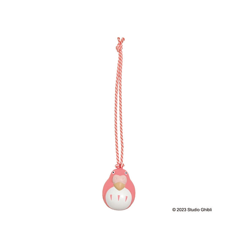 STRAP CLOCHETTE NETSUKE PERRUCHE ROUGE - LE GARÇON ET LE HÉRON