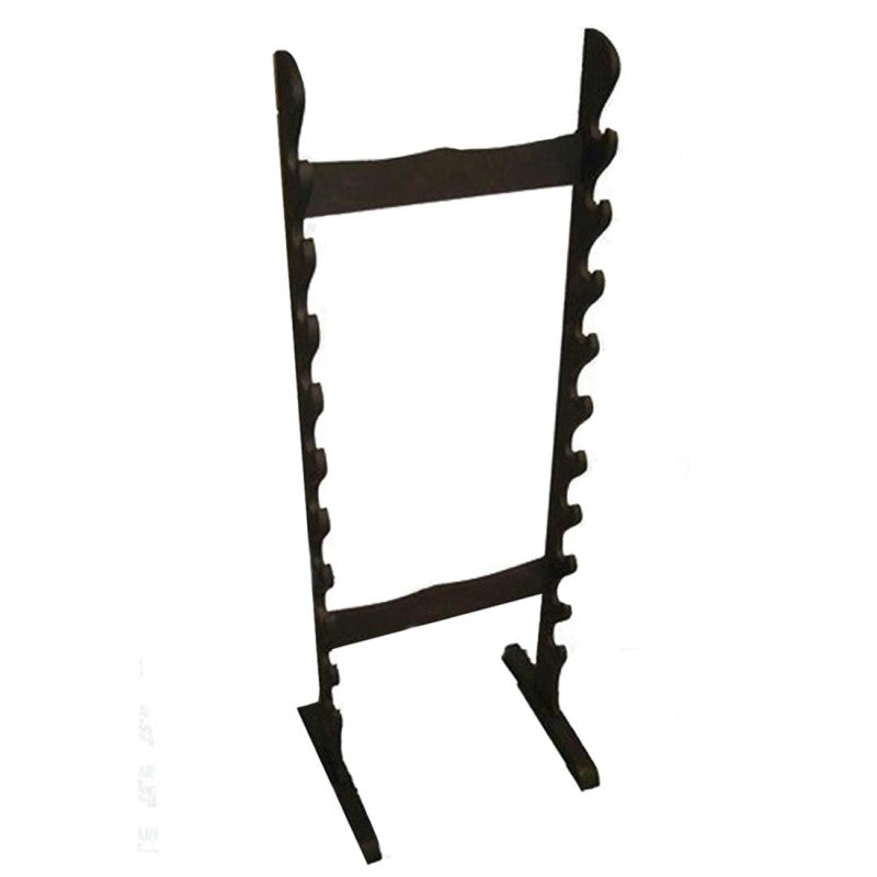 Support en bois noir mat 10 places pour Katanas
