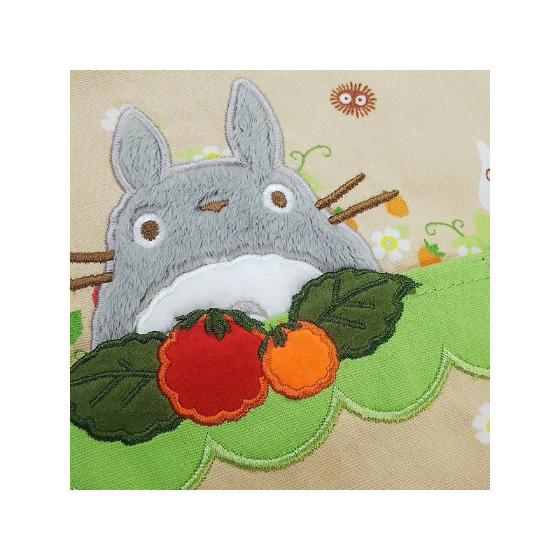 TABLIER FRAISES & FLEURS SAUVAGES 85X100 CM - MON VOISIN TOTORO