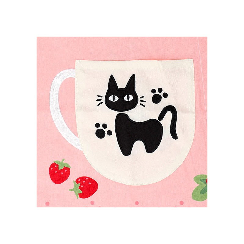 TABLIER JIJI FRAISES 84X61,5 CM - KIKI LA PETITE SORCIÈRE