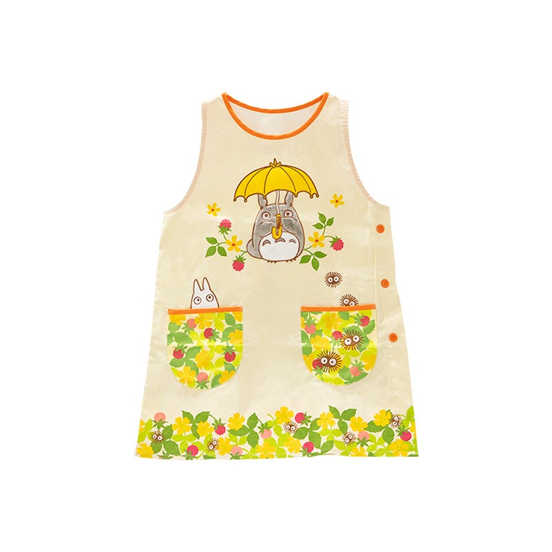 TABLIER TOTORO CHAMPS DE FLEURS 84X61,5 CM - MON VOISIN TOTORO