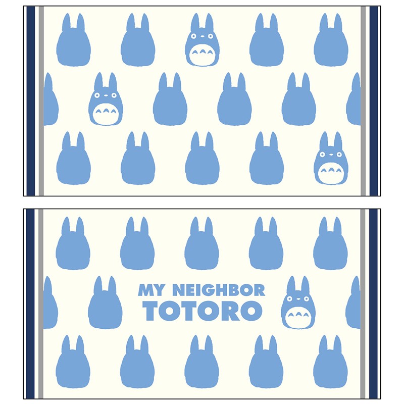 TAIE D'OREILLER SILHOUETTE TOTORO BLEU - MON VOISIN TOTORO