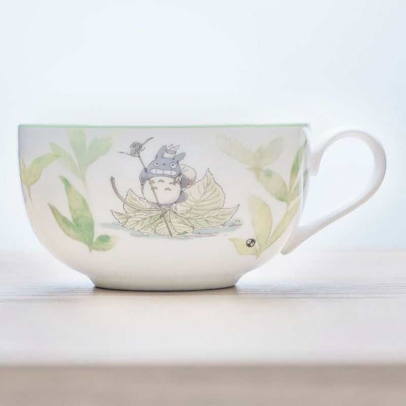 TASSE À SOUPE TOTORO SUR UNE FEUILLE - MON VOISIN TOTORO