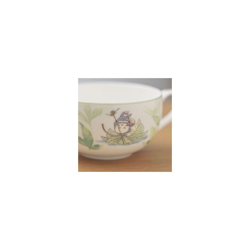 TASSE À SOUPE TOTORO SUR UNE FEUILLE - MON VOISIN TOTORO