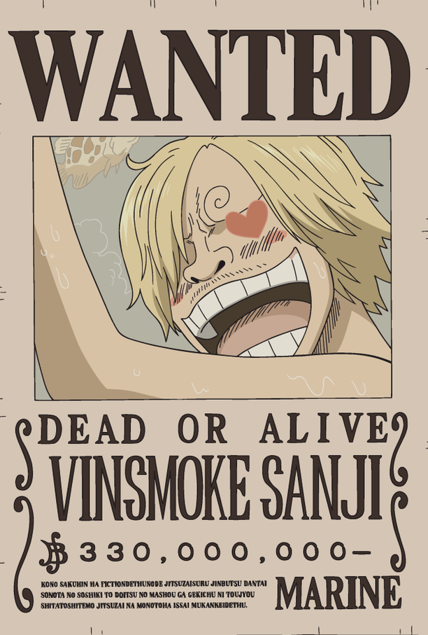 One Piece - Applique murale néon affiche prime Sanji - flash vidéo