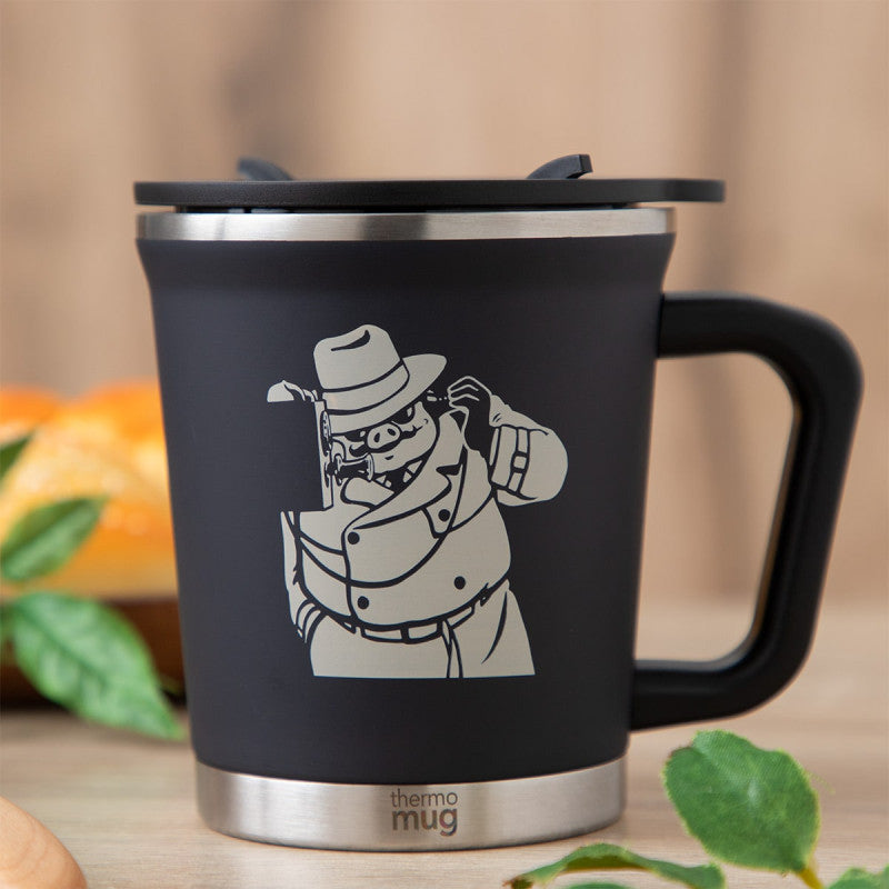 THERMO MUG MAT MARCO TÉLÉPHONE - PORCO ROSSO