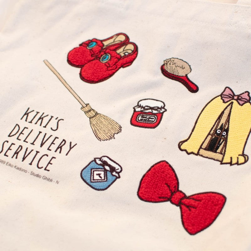 TOTE BAG BRODÉ KIKI OBJETS PRECIEUX - KIKI LA PETITE SORCIÈRE
