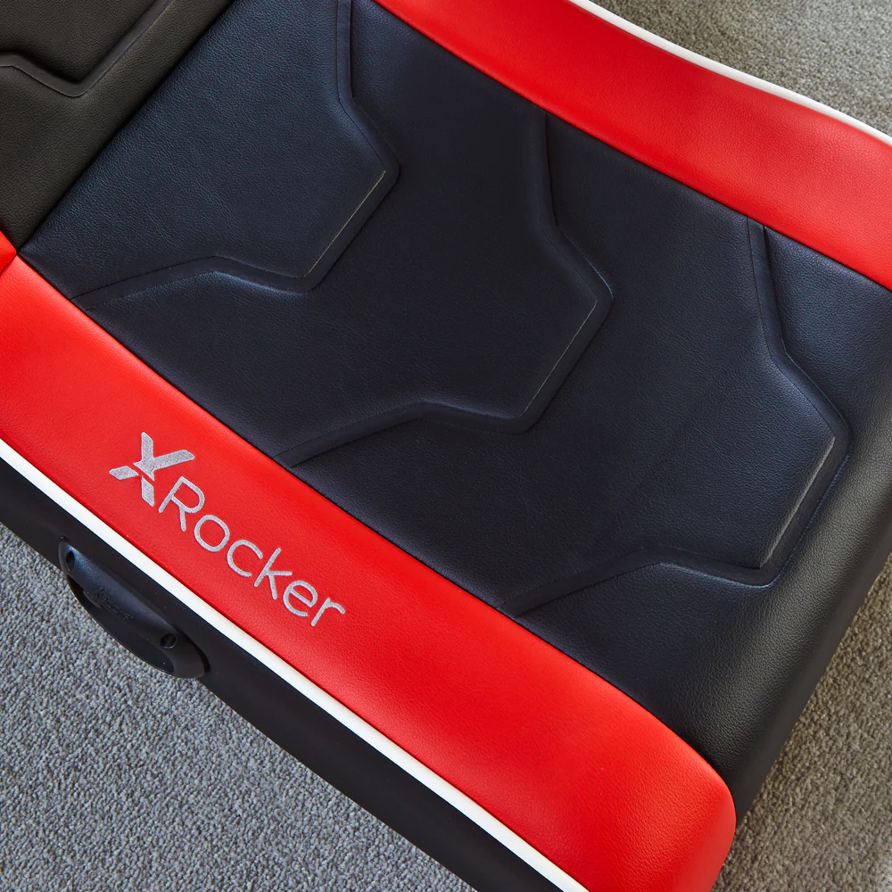 X Rocker - Shadow 2.0 Stereo Audio Gaming Floor Rocker Red - flash vidéo