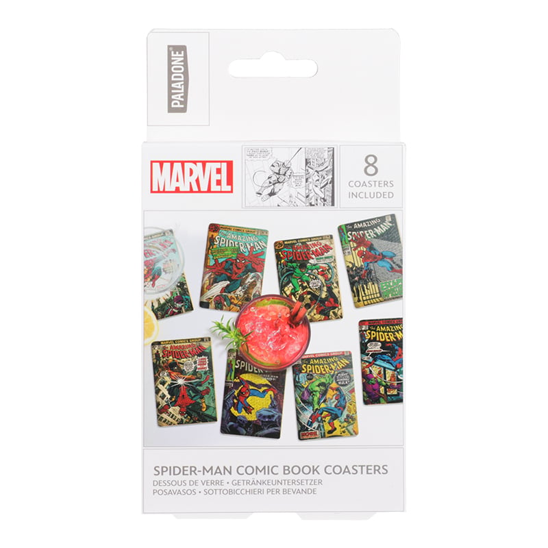 Marvel - Spider-Man - Ensemble de 8 sous-verres couverture de comics - flash vidéo