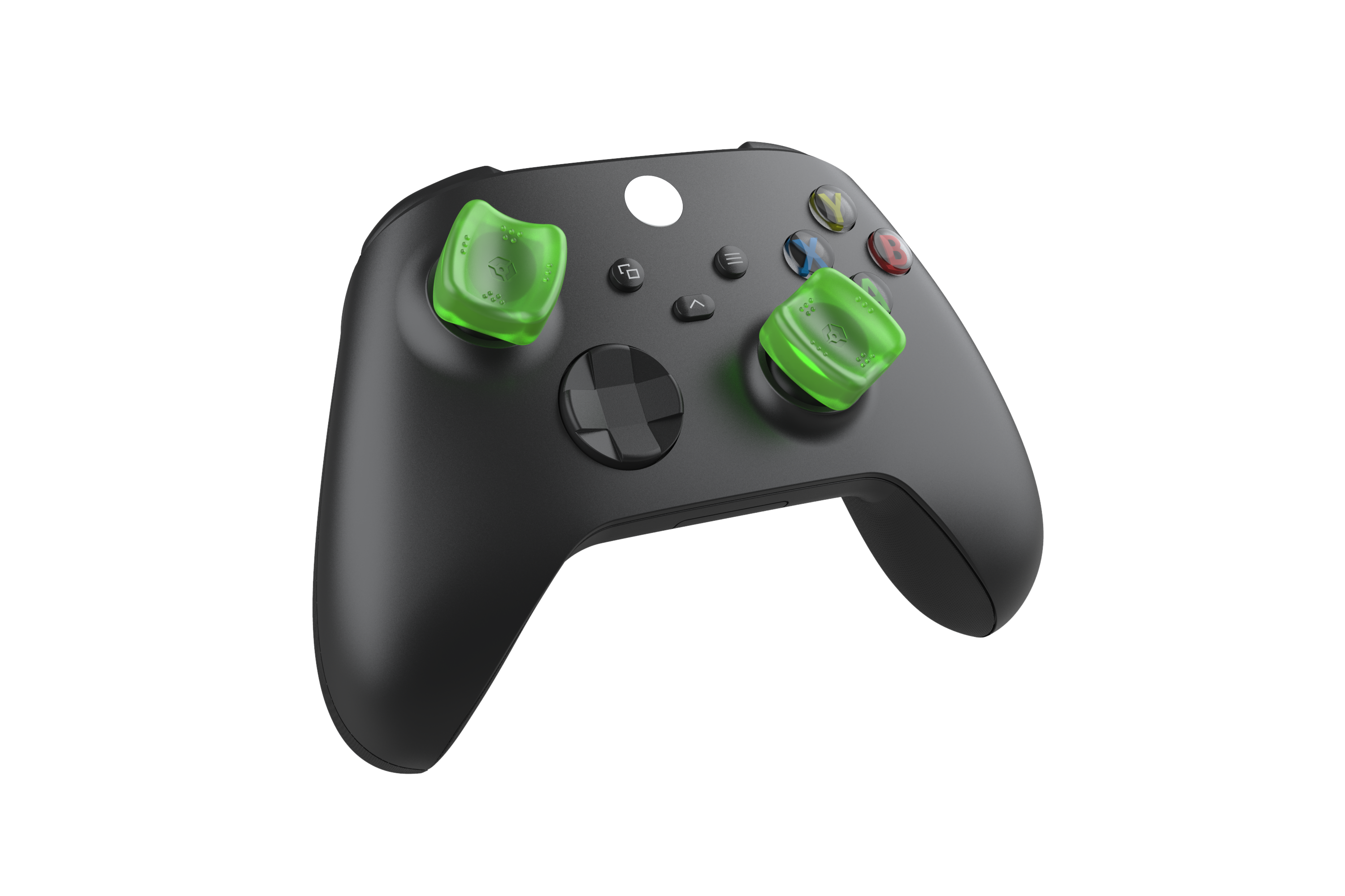 Gioteck - Reposes Pouce (Thumb Grips) Sniper Vert translucide pour Xbox Series - flash vidéo
