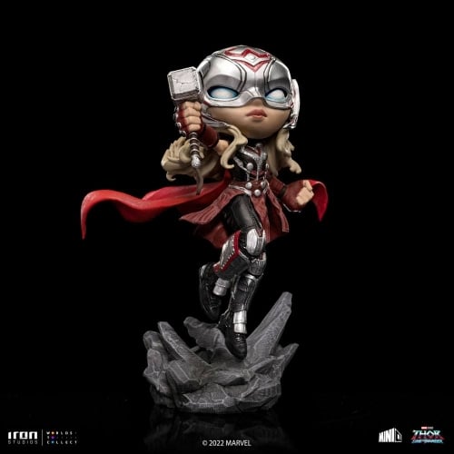 Iron Studios - MiniCo - Marvel - Thor: Love and Thunder - Mighty Thor Jane Foster Statue 15cm - flash vidéo