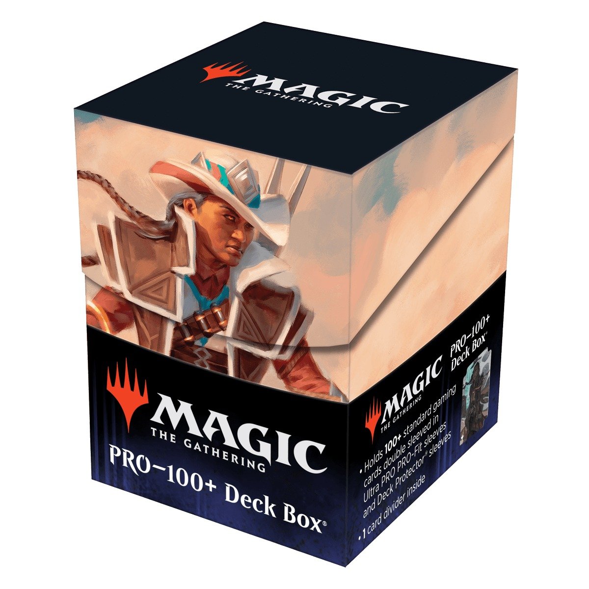 Ultra Pro - Magic: The Gathering - Outlaws of Thunder Junction - 100+ Deck Box Annie Flash, la vétérane - flash vidéo