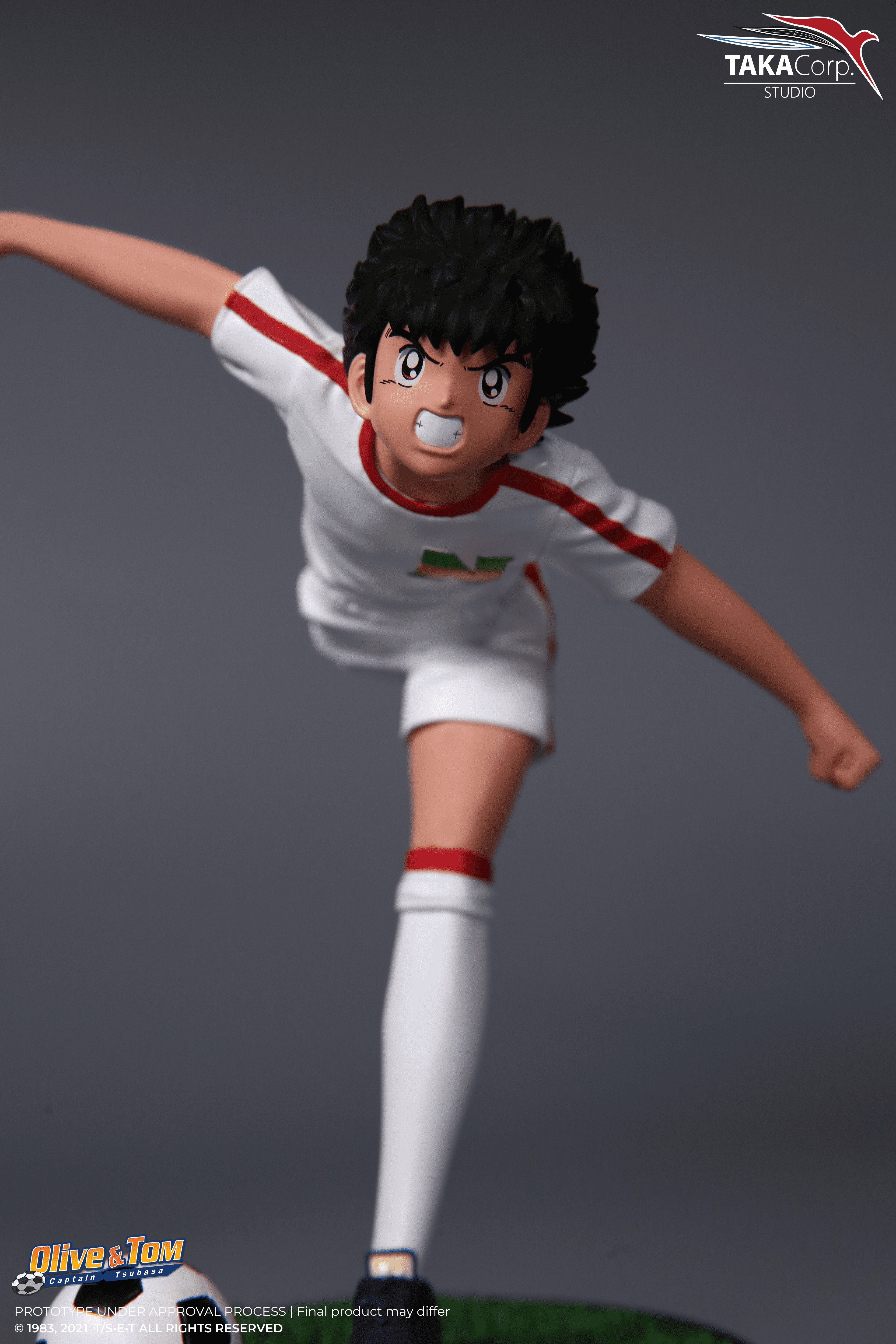 Plastoy - Olive et Tom (Captain Tsubasa) - Olivier Atton (Tsubasa Ozora) Statue 18.5cm - flash vidéo