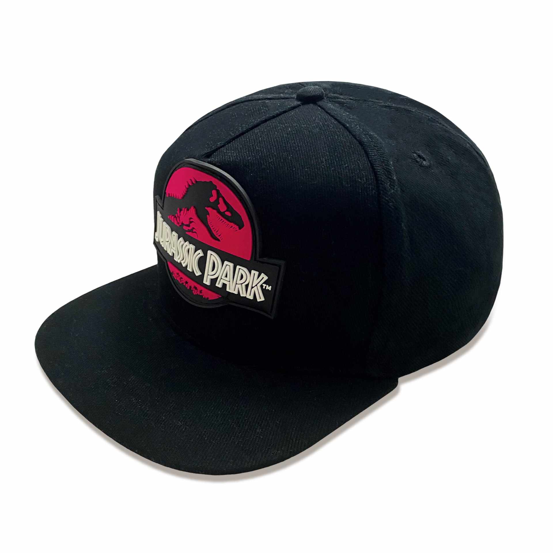 Jurassic Park - Casquette Snapback Noire Logo Rouge - flash vidéo