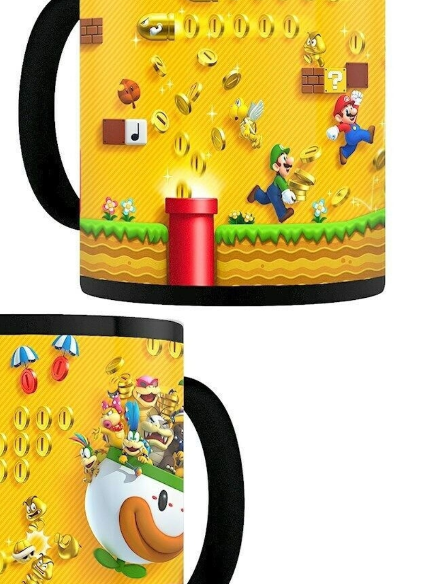 Super Mario - La ruée vers les pièces d'or Mug thermoréactif 315ml - flash vidéo