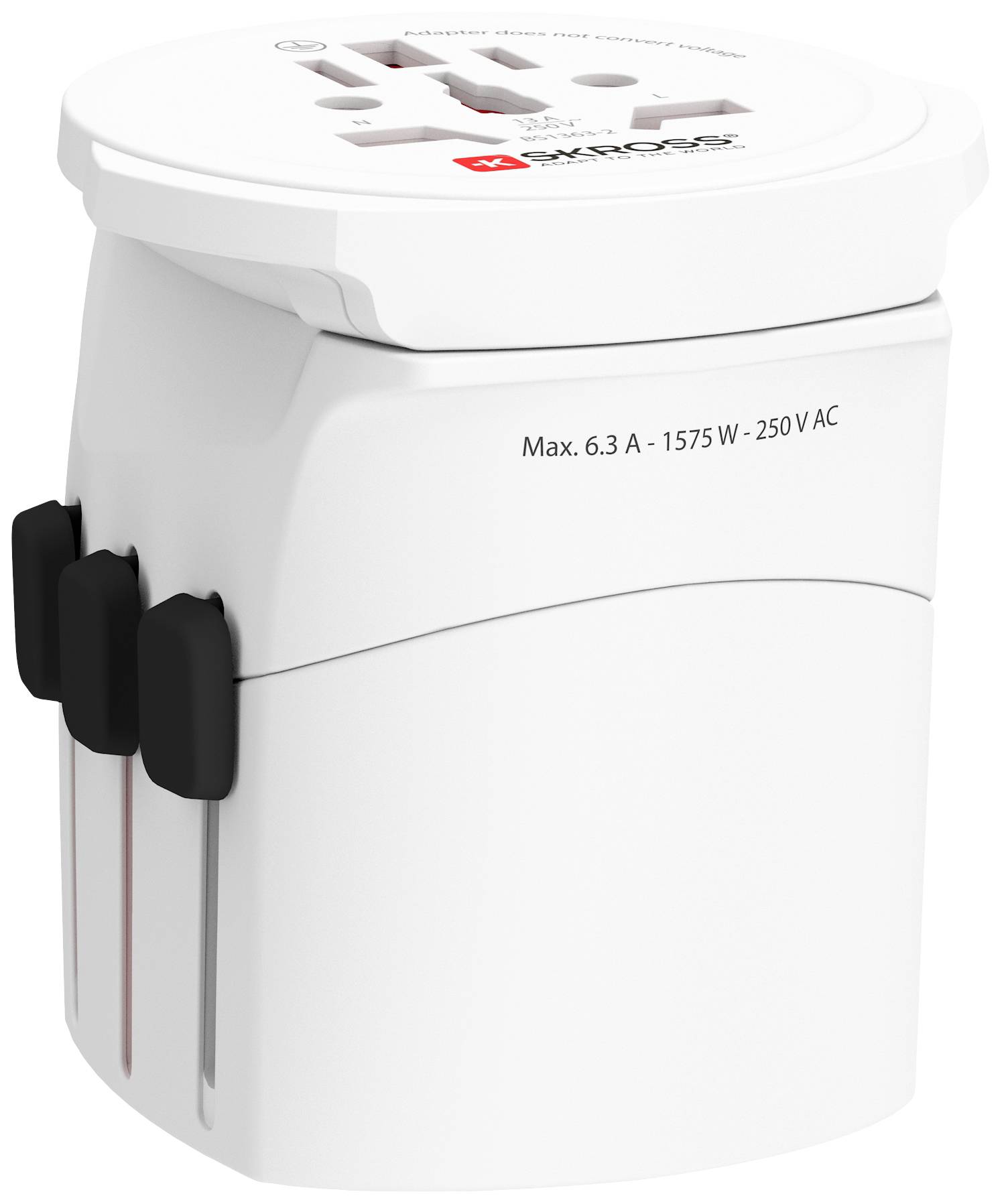 SKROSS - World Travel Adapter with Ground Plugs, without Schuko Top ( no swiss/italy ) - flash vidéo