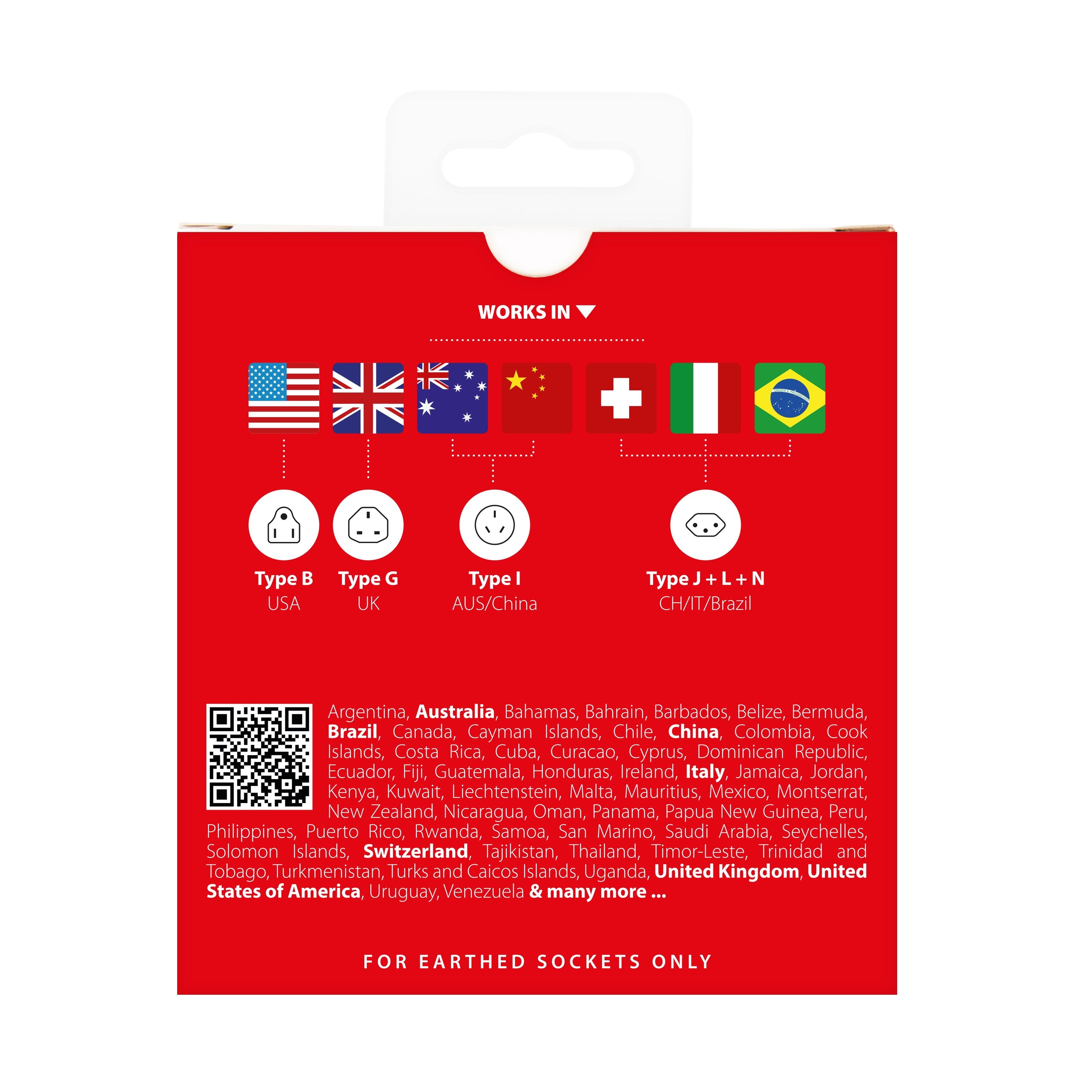 SKROSS - World Travel Adapter with Ground Plugs 7.0 AMP, without Schuko Top - flash vidéo