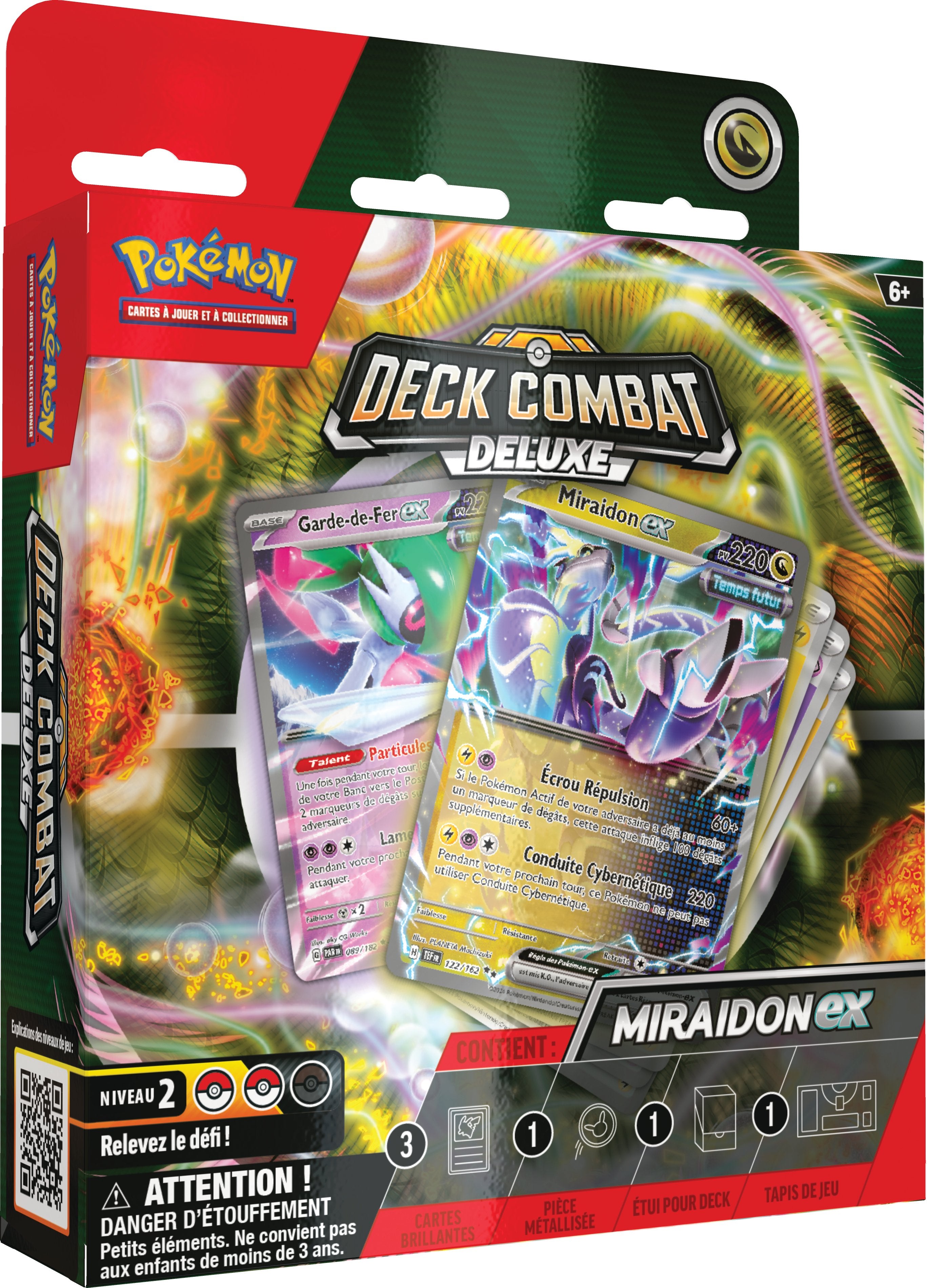 Pokémon JCC - Deck Combat Deluxe Miraidon-ex ou Koraidon-ex (1x boîte aléatoire) - flash vidéo